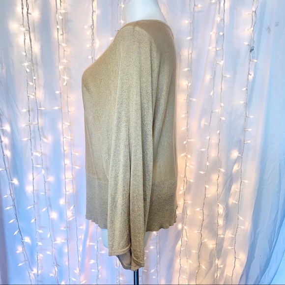 LANE BRYANT ⭐️ Dazzling Sparkle Gold Sweater Top - Picture 5 of 7